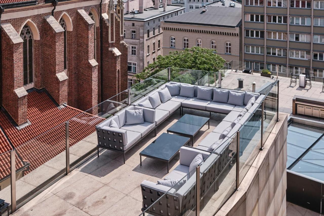 Hotel Monopol Wrocław Kültér fotó The rooftop terrace